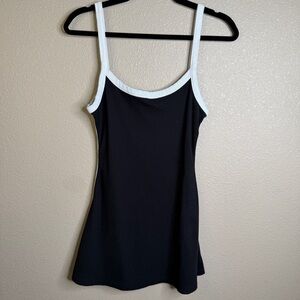 Cotton On Fit & Flare Skater Mini Dress – Black & White, Size S